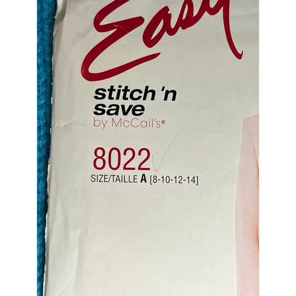 McCalls 8022 Sewing pattern Suit dress blazer 1980s size 8 10 12 14 - Picture 2 of 7